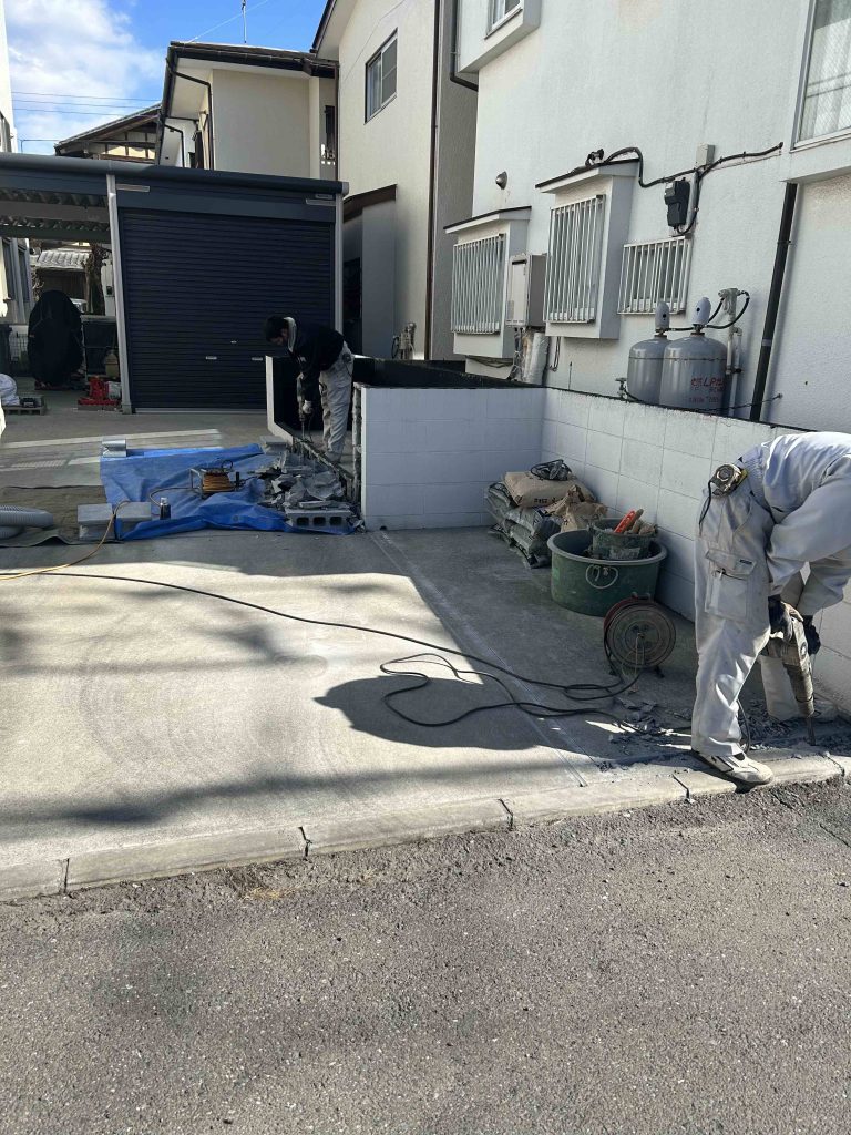 ゴミ置き場製作